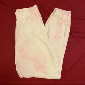 American Eagle Pink Tie Dye Sweatpants - Long